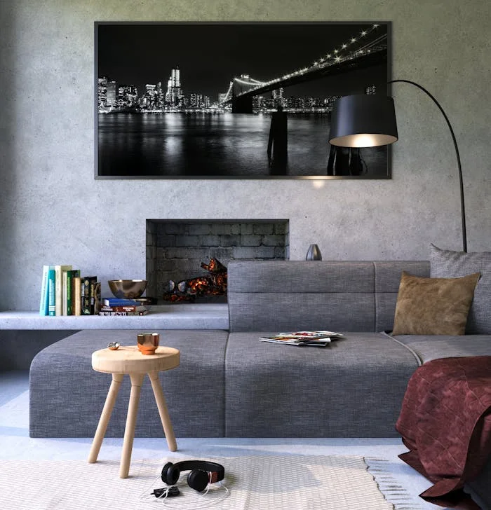 Modern Living Room with Smart Home Automation in India